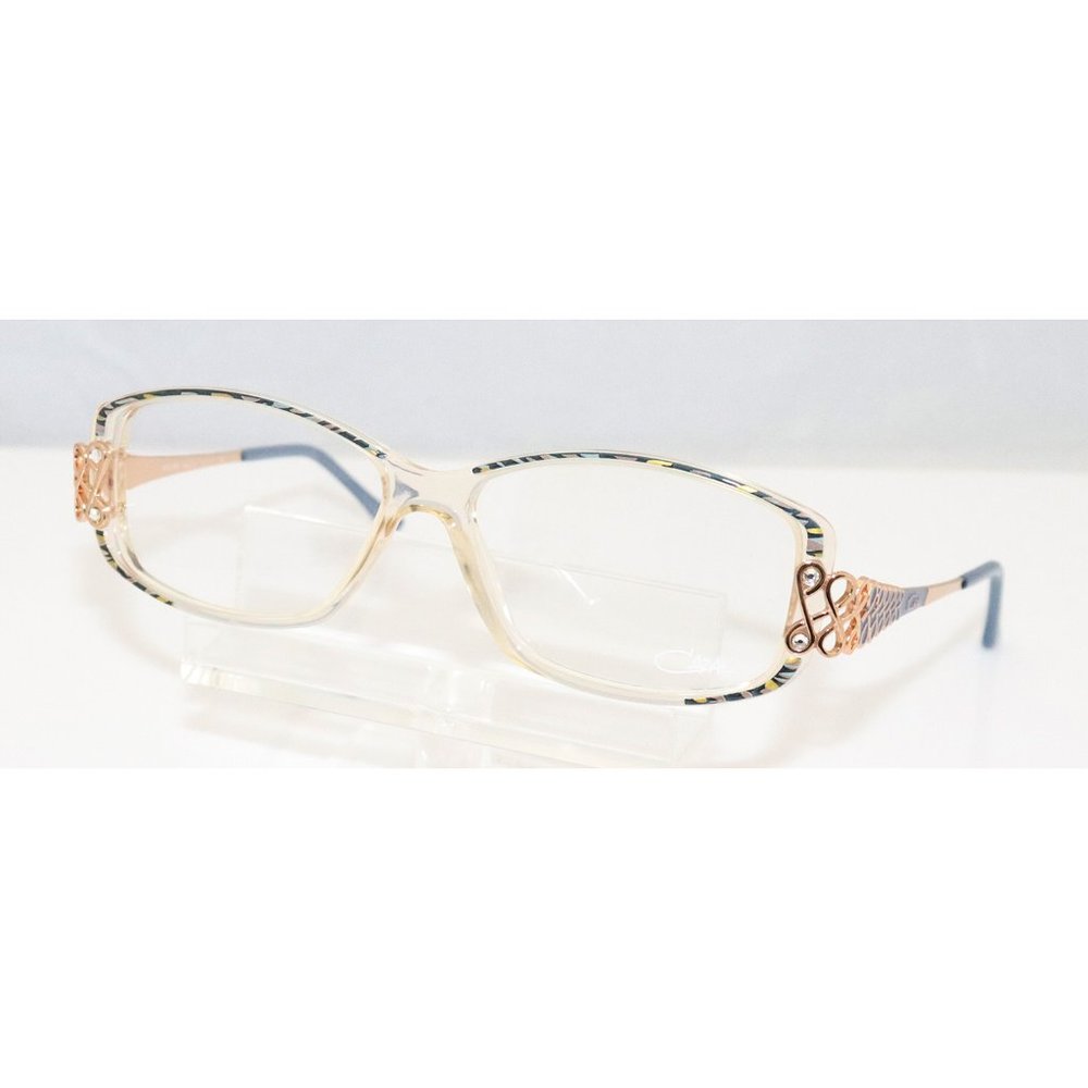 New Women's Cazal Blue. Clear & Gold Eyeglasses